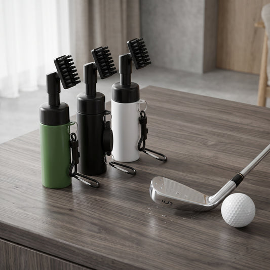 ⛳Čistiaca kefka na golfové palice 3 v 1 s funkciou Press-to-Spray|Čistenie drážok a piesku jedným kliknutím🧼