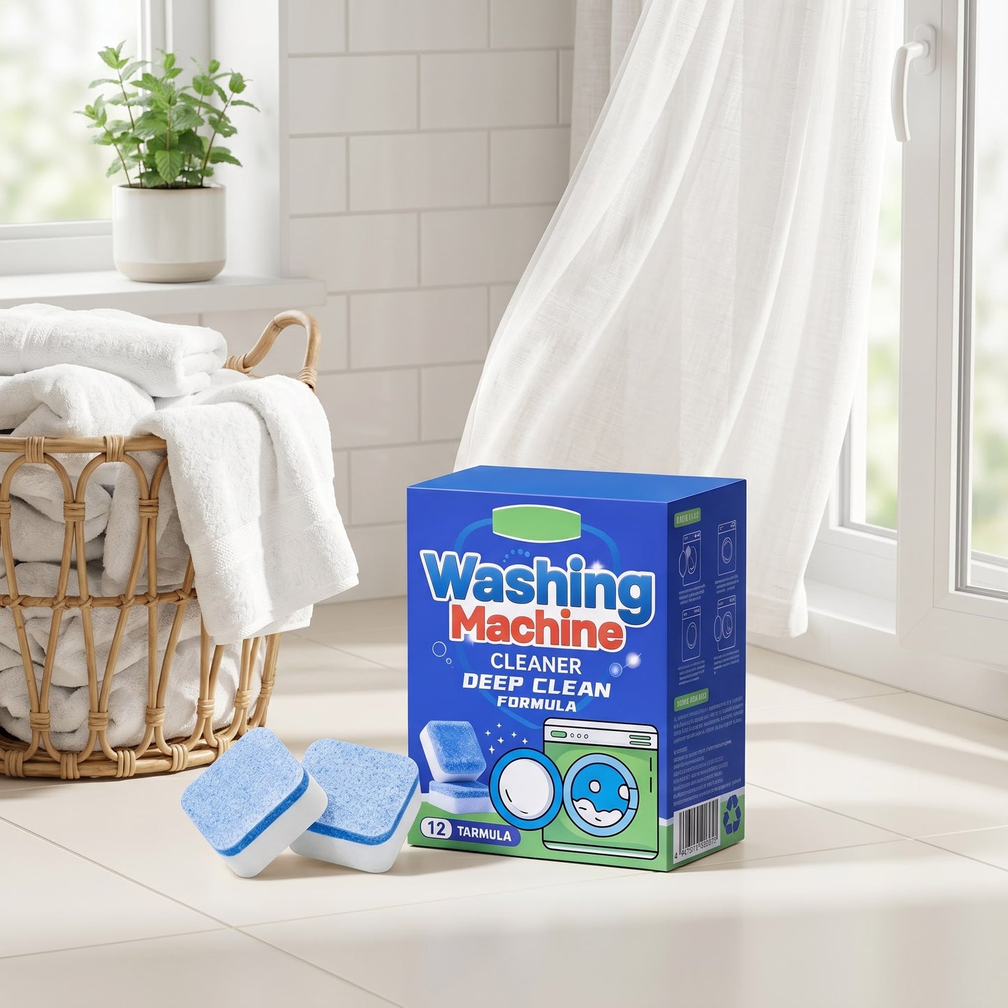Časovo obmedzená zľava ✨ Šumivé tablety na čistenie práčky - hĺbkové čistenie a dezodorácia 🧼