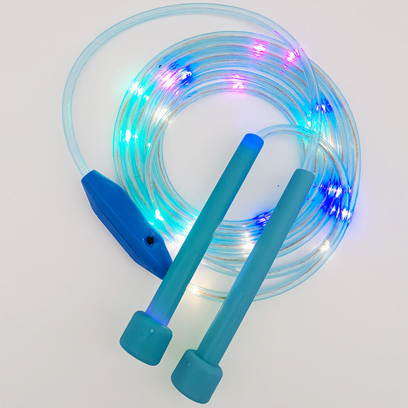 ✨LED svietiace detské švihadlo |Nastaviteľná dĺžka, protišmyková rukoväť, super zábava na nočné cvičenie🎯