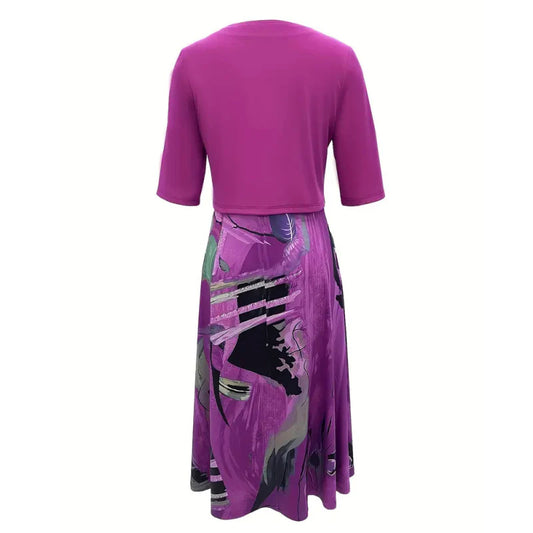 🔥Obmedzená ponuka: 50 % zľava💎👗Dvojdielna dámska súprava – krátky kardigán a bezrukávové šaty, elegantné a rafinované😍
