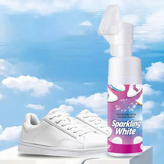 👟 Udržujte svoje biele topánky v lesku – Penový čistič topánok bez vody so zabudovanou kefkou – Platba pri doručení ✨🧼