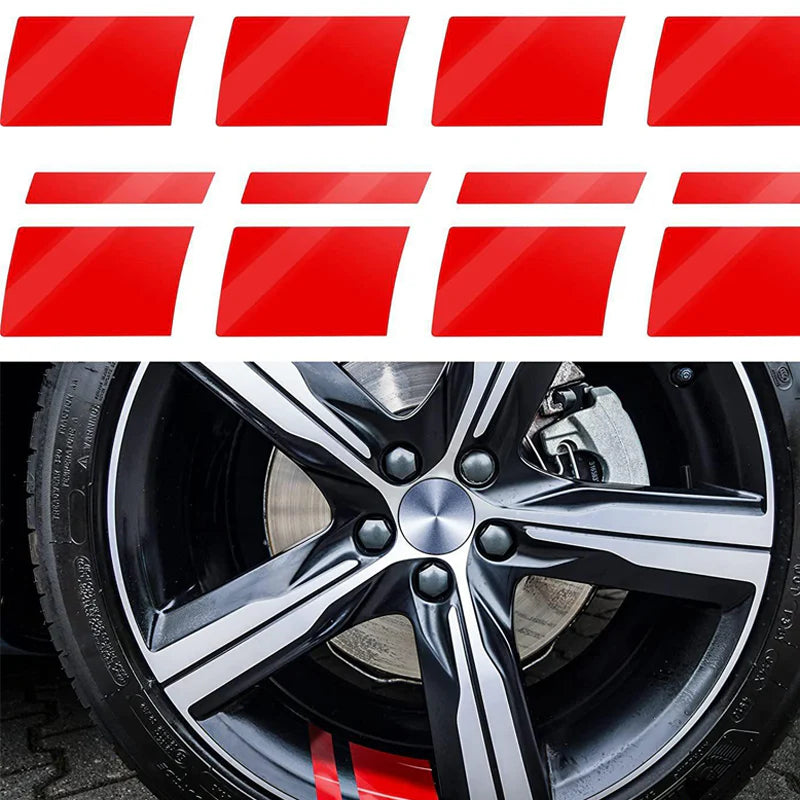 🚗✨Reflexné nálepky na kolesá: Vysoký jas v noci, bezpečné a štýlové  Časovo obmedzená udalosť