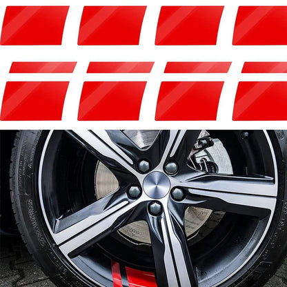 🚗✨Reflexné nálepky na kolesá: Vysoký jas v noci, bezpečné a štýlové  Časovo obmedzená udalosť