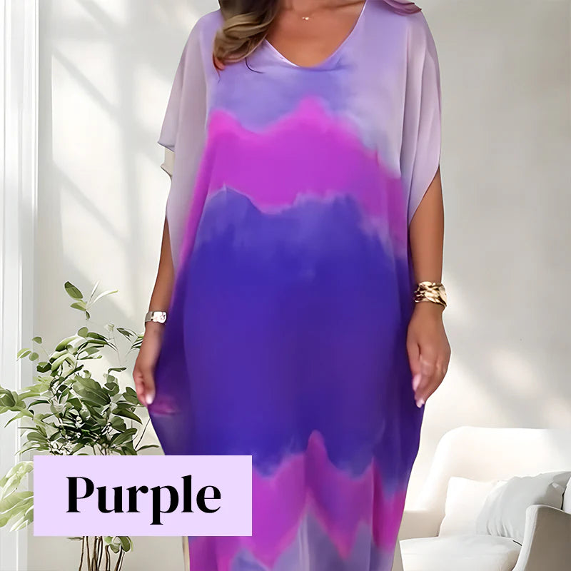 👗Pohodlné voľné šaty pre ženy s batikovaným vzorom