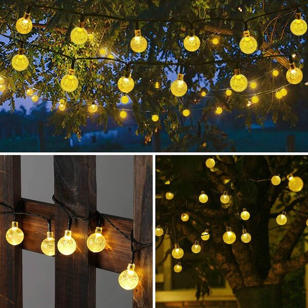 Časovo obmedzená ponuka ✨ Solárne bublinkové svetlá | Ambientné dekoratívne osvetlenie pre vašu terasu s nulovými nákladmi na elektrinu 🌳🏡