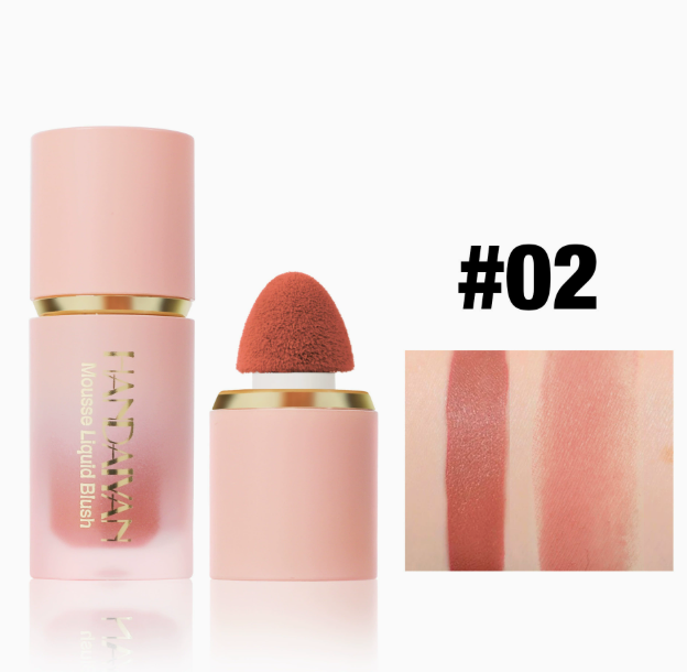 ☁️ Tekutá lícenka Mousse ｜ Niacínamid pre výživu pleti, ľahká a dobre drží po celý deň bez toho, aby sa zlepovala 🧽