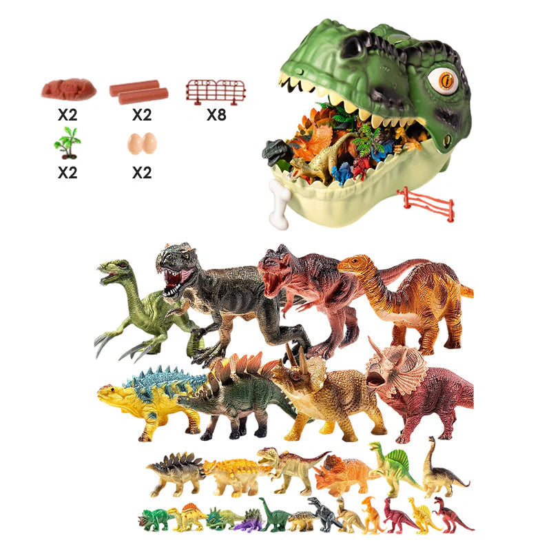 🦖 Sada na uskladnenie dinosaurov „Tyrannosaurus Rex“ | Sada na dobrodružstvá v prehistorickom svete jurského obdobia 🌍🔥 Časovo obmedzená ponuka