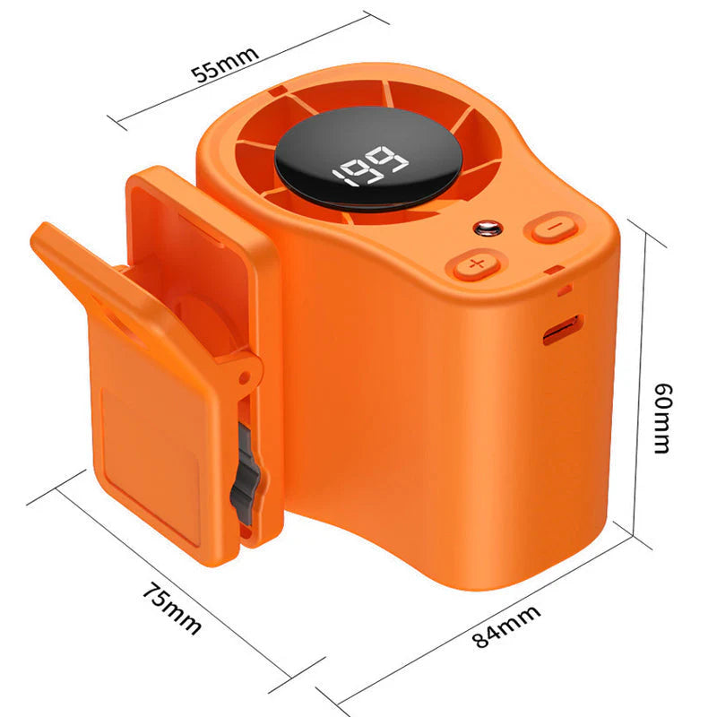 Bezdrôtový osobný ventilátor s LED displejom