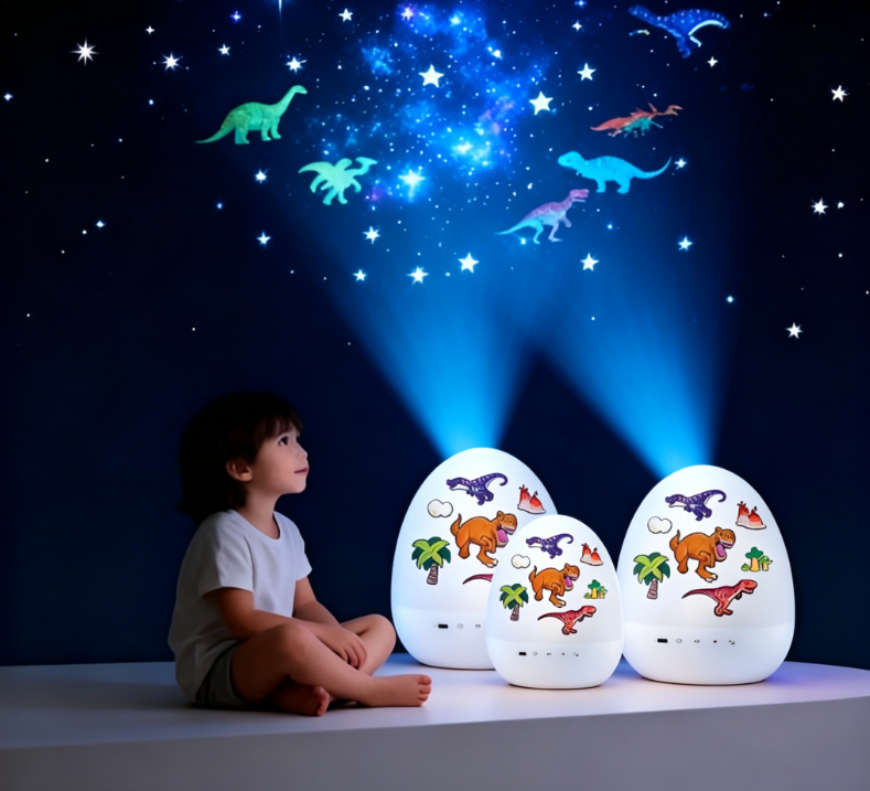 Časovno omejen 50 % popust 💤DINODREAM glasbeni projektor nočna lučka, dinozaver zvezdno nebo morska deklica sanjska pomoč pri spanju🌌