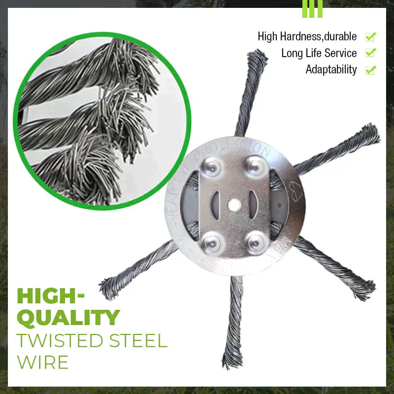 🚀 Vymeniteľná strihacia hlava pre kosačku / vyžínač – oceľová strihacia hlava na kosenie trávy 🌿✂️⚙️