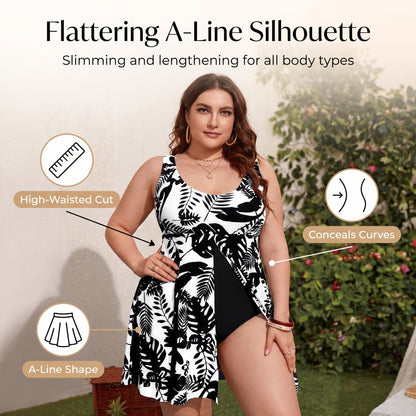 🌼50% zľava💧 Jednodielne plavky s kvetinovou potlačou, plus size, lichotivé a zoštíhľujúce, ideálne na dovolenku.
