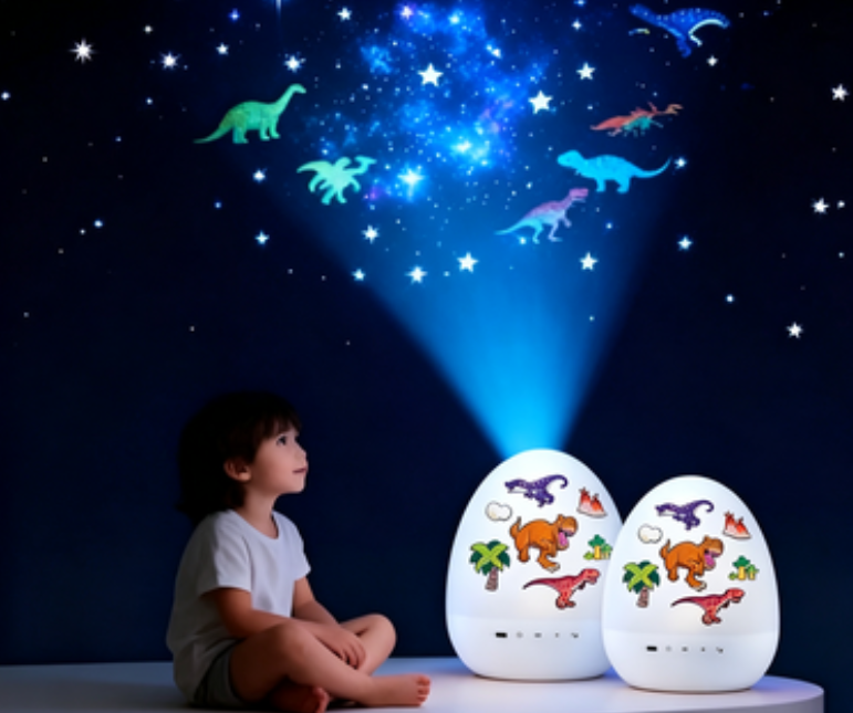 Časovno omejen 50 % popust 💤DINODREAM glasbeni projektor nočna lučka, dinozaver zvezdno nebo morska deklica sanjska pomoč pri spanju🌌