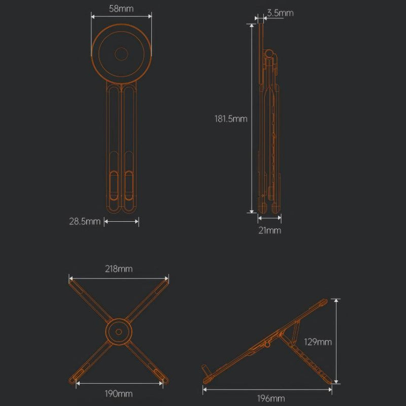 Multifunkčný magnetický stojan na zariadenia 4 v 1