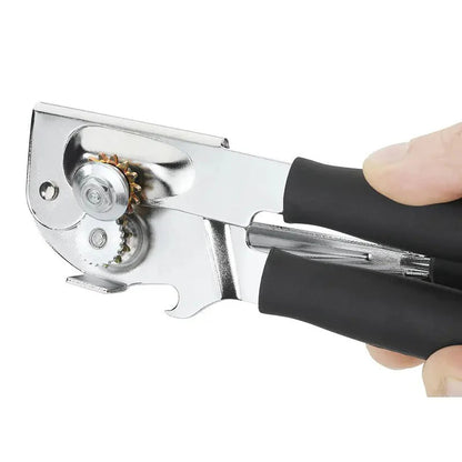 Ergonomický ručný otvárač konzerv s otočnou rukoväťou o 360°