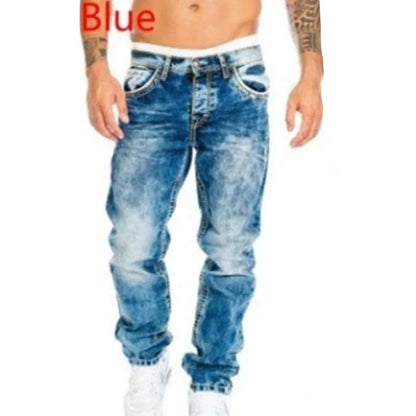 👖Pánska móda: kreatívne, pružné džínsy