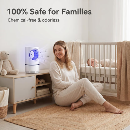 🦟Fyzikálna lampa na ničenie komárov bez chemikálií｜Bezpečná pre matky, bábätká, domáce zvieratá a celú rodinu, tichá a neruší spánok✨