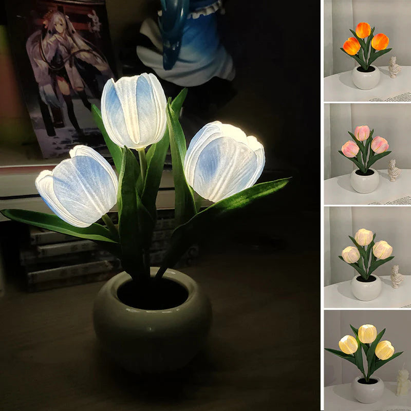 LED nočné svetlo Tulip