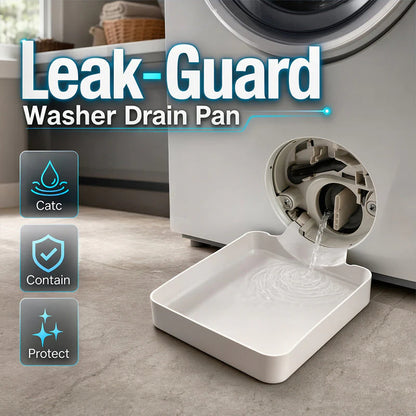 💧Odkvapkávacia miska odolná voči pretekaniu do práčky, zvýšený okraj, ultratenká miska na ochranu podlahy🛡️🚿