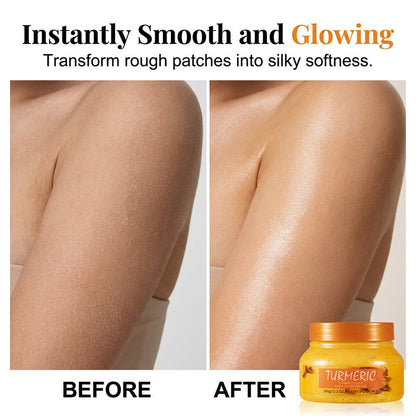 Časovo obmedzená ponuka 🧴 Kurkumový cukrový telový peeling | Jemne exfoliuje a rozjasňuje pokožku 🧖‍♀️
