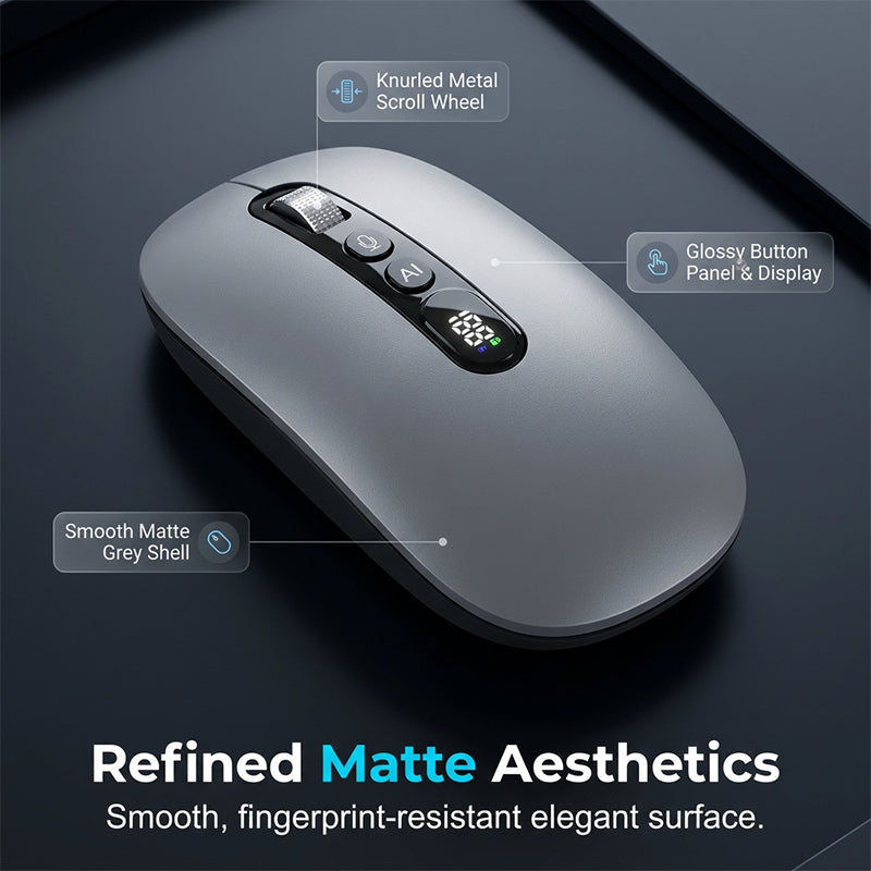 🎤Bezdrôtová kancelárska myš ovládaná hlasom s umelou inteligenciou｜Nahrávanie hlasu + viacjazyčný preklad, výrazne zlepšujú efektivitu kancelárie🤖