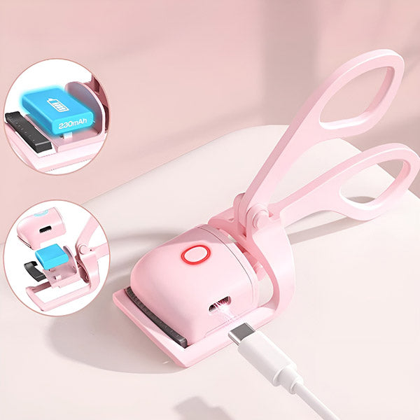 🔥Časovo obmedzená zľava 50 %👁️ Nabíjateľná vyhrievaná kulma na mihalnice s USB, rýchle natočenie za 10 sekúnd a dlhotrvajúca fixácia