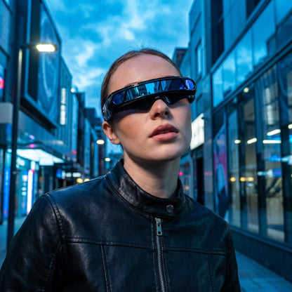 🕶️⚡Retro punkové asymetrické laserom rezané slnečné okuliare｜Ochranné šošovky proti slnečnému žiareniu UV400 úrovne 4