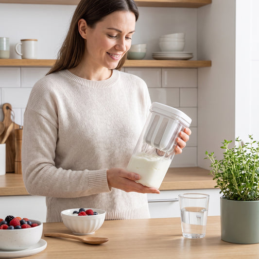 🥛Nádoba na filtrovanie a konzervovanie jogurtu 2 v 1｜Bezelektrická gravitačná filtrácia srvátky na domáci hustý grécky jogurt✨