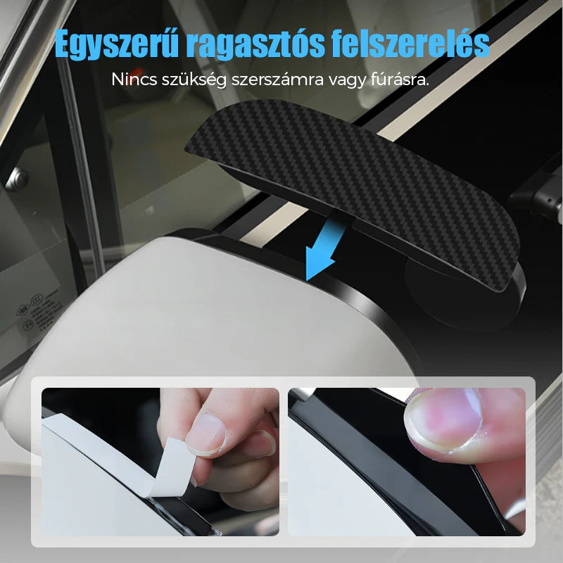 🔎Integrovaný dizajn 2 v 1: ochranný kryt proti dažďu + zrkadlo do mŕtveho uhla pre lepšiu viditeľnosť, riešenie dvoch potrieb v aute v jednej sade 🌧