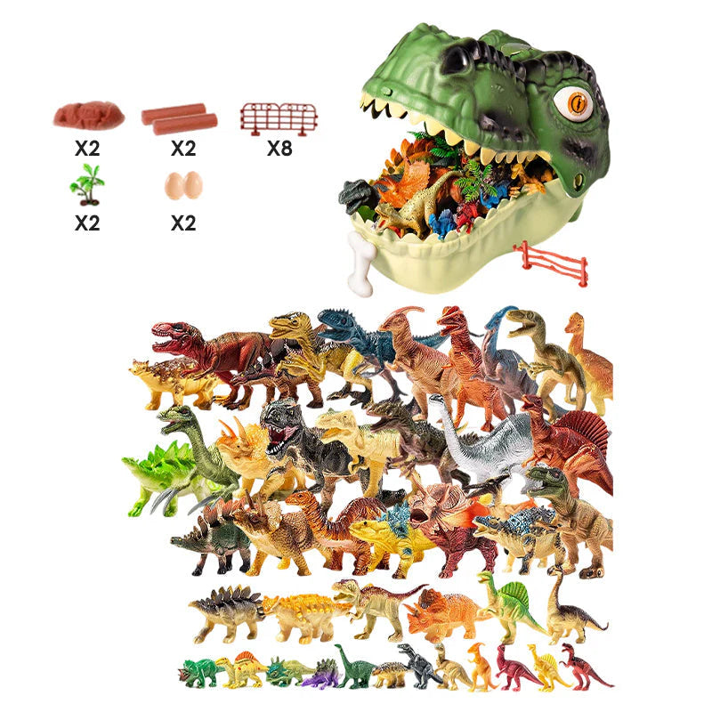🦖 Sada na uskladnenie dinosaurov „Tyrannosaurus Rex“ | Sada na dobrodružstvá v prehistorickom svete jurského obdobia 🌍🔥 Časovo obmedzená ponuka