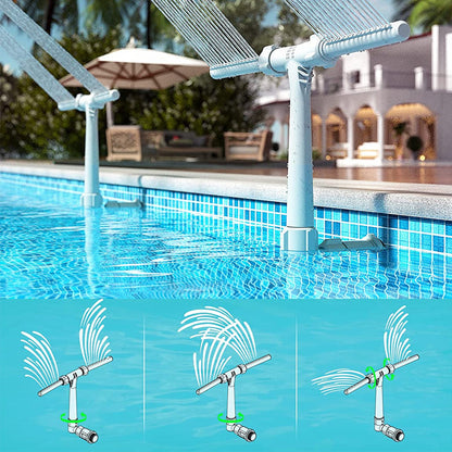 🌊✨ Multifunkčná bazénová postrekovacia hlavica, jednoduchá inštalácia, vyrobená z odolného PVC materiálu, špeciálna ponuka, najlepšia voľba.