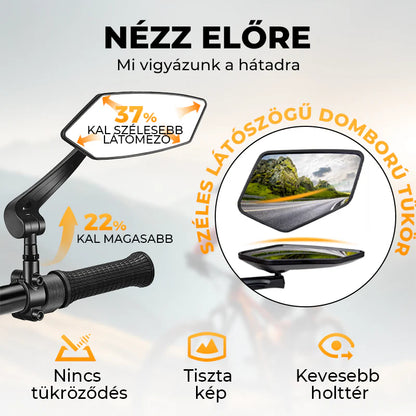 Časovo obmedzená zľava 🚴 Dvojica širokouhlých cyklistických spätných zrkadiel, nastaviteľných v rozsahu 360°, vodeodolných, na bicykle a skateboardy. 🛡️💨