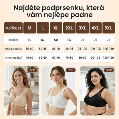 💝Kúpte 1 a získajte 1 zadarmo💝 Podprsenka bez kostíc so zapínaním vpredu pre ženy
