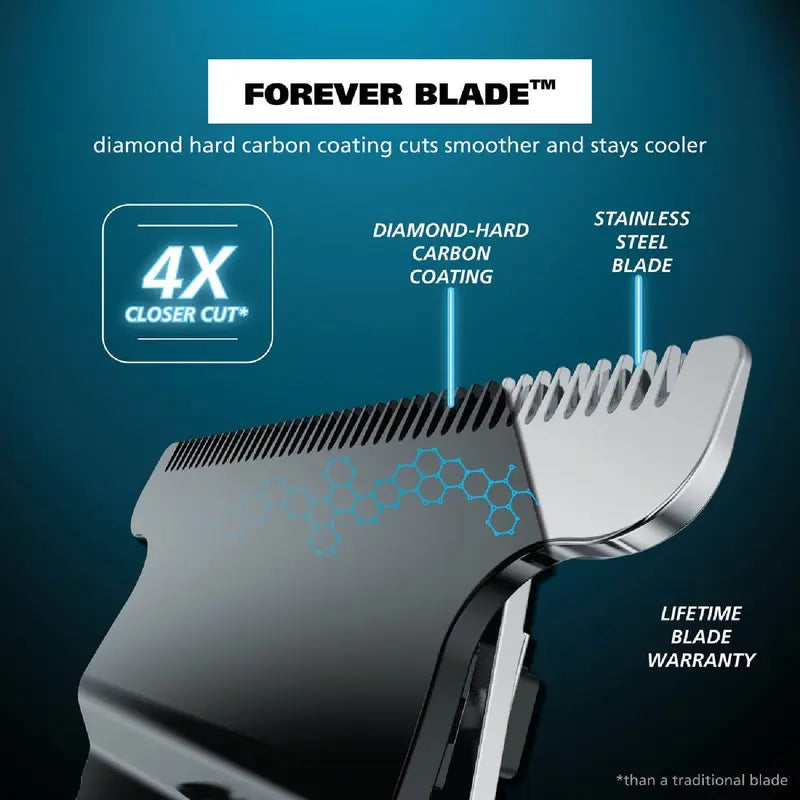 3v1 elektrická strihačka s engravingom | na vlasy, vousy a nosné chlpy (mužská sada)