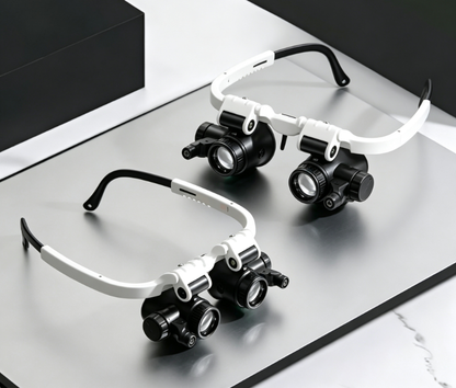 🔍Časovno omejen 50 % popust💡3x LED povečevalno steklo za glavo - obvezno za popravilo in cenjenje nakita
