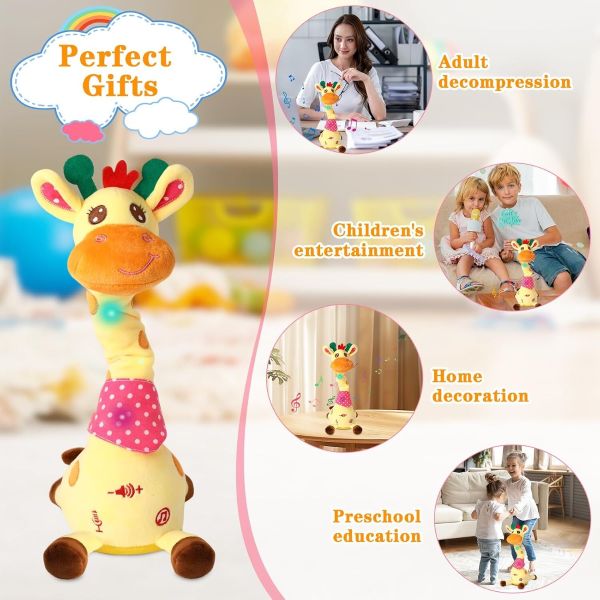 Časovo obmedzená 50% zľava! 🦒✨ Roztomilá interaktívna žirafa | Hračka na odbúranie stresu pre dospelých 🎵