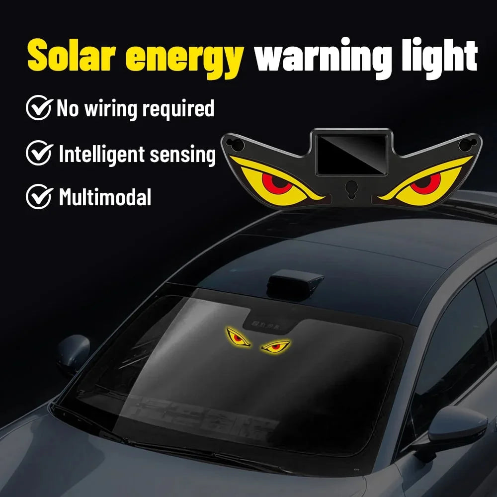 🔥Posledný deň – zľava 49 % – 🚗Solárna LED lampa do auta Demon Eye