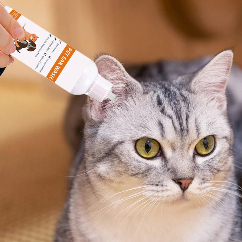 🐱Čistič uší pre domáce zvieratá (účinne ničí Malassezia a iné druhy plesní)