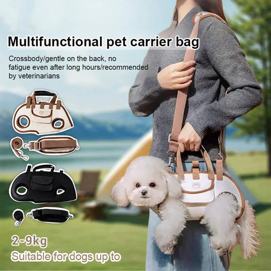 🐕🎒 Prepravka pre domáce zvieratá 2 v 1 – Priedušná, bezpečná, pohodlná