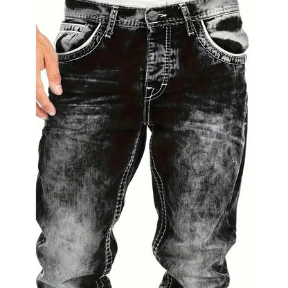👖Pánska móda: kreatívne, pružné džínsy