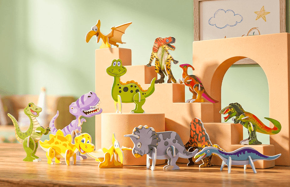 🎠Zabava za najmlajše! Naredi sam 3D risana sestavljanka | ROKR