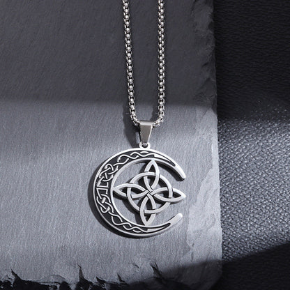 🌙✨ Tajomný keltský náhrdelník s motívom mesiaca – symbol ženskej sily a ochrany! 🎁