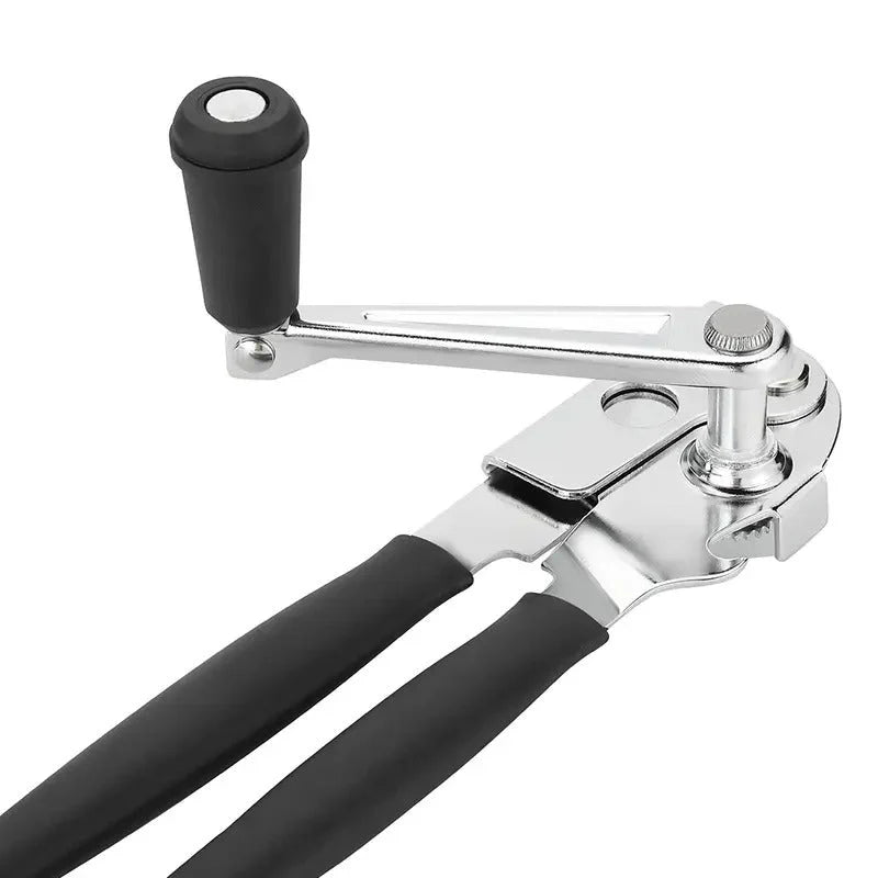 Ergonomický ručný otvárač konzerv s otočnou rukoväťou o 360°