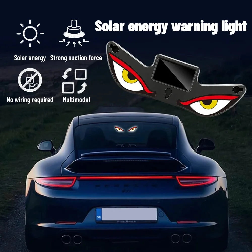 🔥Posledný deň – zľava 49 % – 🚗Solárna LED lampa do auta Demon Eye