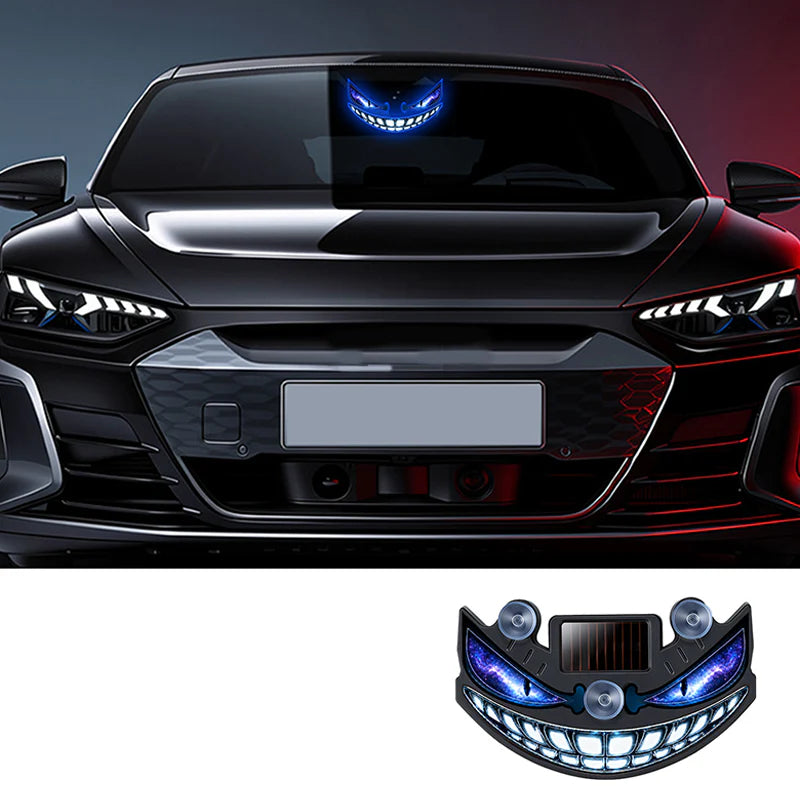 Časovno omejen 50 % popust 🌃 Opozorilna lučka Demon Eye na sončno energijo, občutljiva na vibracije, brezžična ambientalna lučka za avtomobile 👿