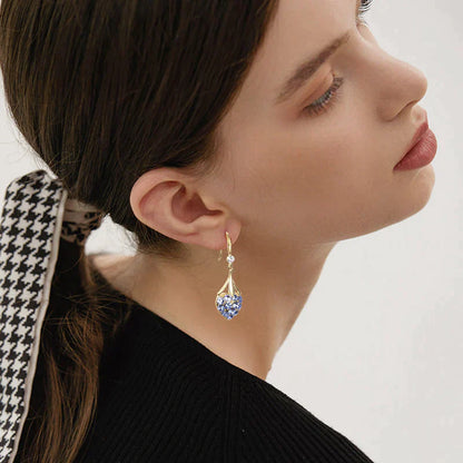 ✨Kúpte 1 a získajte 1 zadarmo✨Nové náušnice s diamantovým srdcom