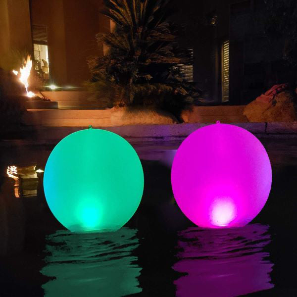 🏊40cm LED plavák s diaľkovým ovládaním｜Nevyhnutnosť na vytvorenie atmosféry na párty pri bazéne a na terase✨
