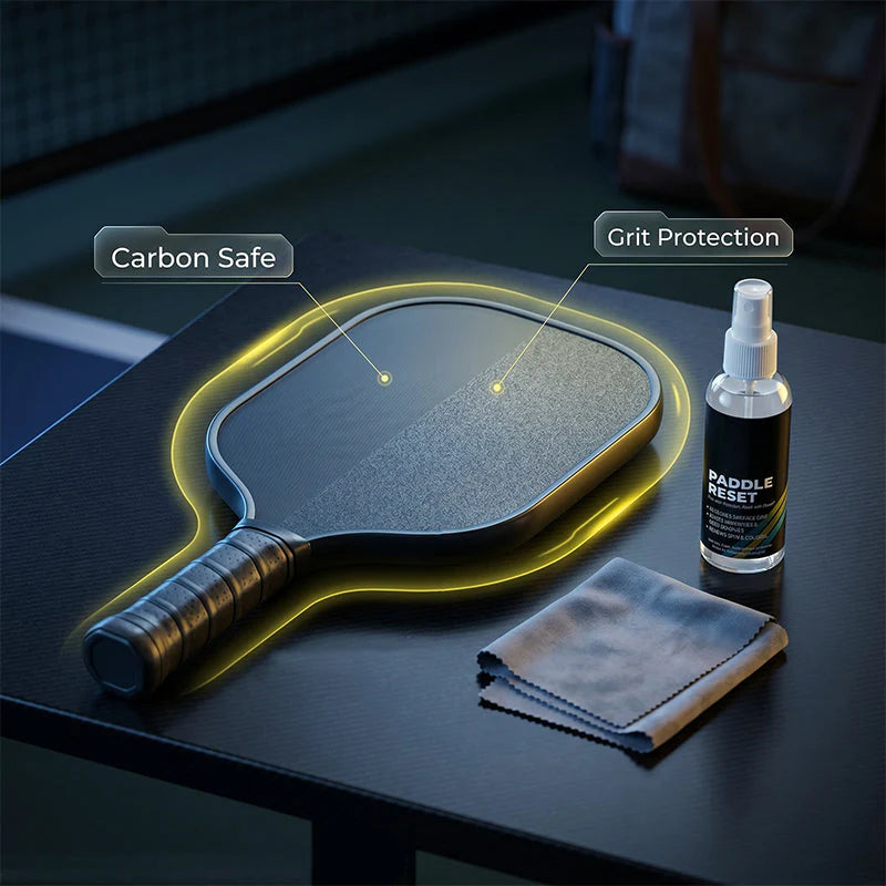 Časovno omejen 50 % popust 🧽 Komplet za čiščenje loparjev Peak 3 v 1 - prenosen, odstranjuje madeže, obnavlja trenje površine loparja 🏓