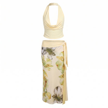 ☕Výrazné maxi šaty vhodné na dochádzanie, s vysokým pásom predĺžiace nohy, jednofarebné, s rozparkom🌿👗