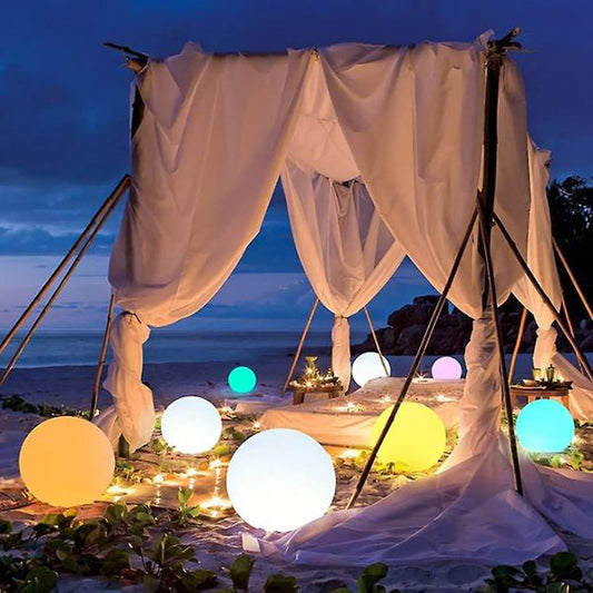 🏊40cm LED plavák s diaľkovým ovládaním｜Nevyhnutnosť na vytvorenie atmosféry na párty pri bazéne a na terase✨