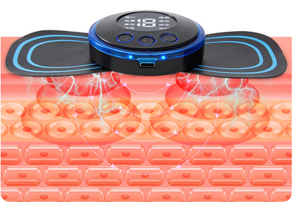 Prenosný masážny prístroj 8 v 1 - LCD úľava od bolesti